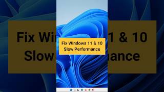 Fix Windows 10 11 Slow Performance
