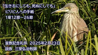 主日礼拝　２０２５年２月２３日（ライブ配信）