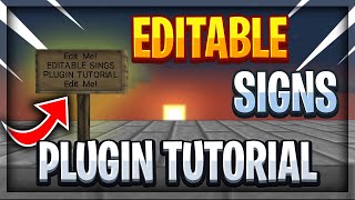 How to edit signs without breaking them | Editable Signs Spigot Minecraft Plugin Tutorial