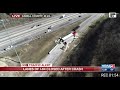 Tractor-trailer rollover accident on I-64