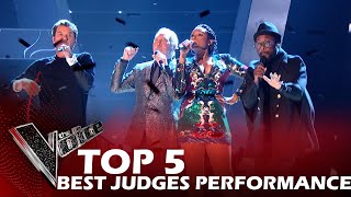 TOP 5 JUDGES PERFORMANCE ON THE VOICE | BEST