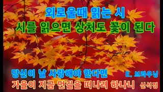 [듣기만 해도 힐링되는 영상시]2024년시낭송 45강/당신이 날 사랑해야한다면/ E.브라우닝/ 가을이 지금은 먼 길을 떠나려 하나니/ 신석정 시// 김윤아 시낭송가/ 낭송 평론가