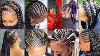 🔥😱HOTTEST CORNROWS HAIRSTYLES You Shouldn't miss😲/Top Best Ghana braids styles ideas 4 Cute Ladies