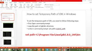 How to set Temporary Path - JDK in Windows [For Absolute Beginners]