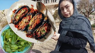 Perfect Staffed Eggplant Recipe in Rural Style|village vlog recipe
