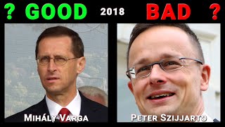 Hungary: MIHÁLY VARGA \u0026 PETER SZIJJARTO how GOOD or BAD they were in 2018? SURPRISING TRUTH