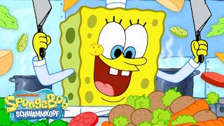 SpongeBob | 1 STUNDE: Kochen mit SpongeBob 🔥🔥🔥 | Schwammkopf