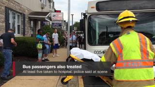 Car crashes into LANTA bus in Wilson Borough July 17, 2015