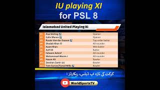 Islambad United best playing XI for PSL 8