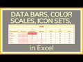 How to Use Data Bars, Color Scales, Icon Sets Conditional Formatting in Excel - Tutorial