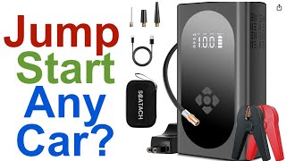 Scatach Jump Starter, Air Compressor, Power Bank, and LED Light Lithium Battery Review by Skywind007