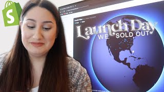 LAUNCH DAY VLOG | we sold out! | small business owner