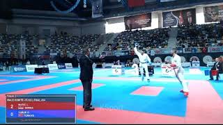 Final Kumite -75 Kg, Maric LJubisa (SERBIA) vs Yurur Omer Faruk (TUR), Karate1 Kocaeli 2022