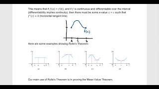 Chapter 4.2 - The Mean Value Theorem