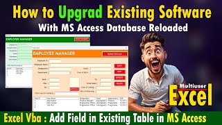 Breaking the Boundaries Pt5:  MS Access database Alteration from Excel vba Software.