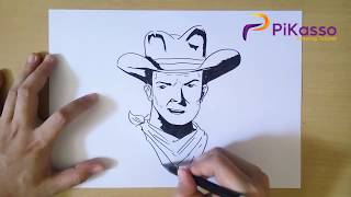 How to Draw a Cowboy step by step easy