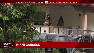 Firefighters respond to building fire in Miami Gardens