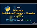 Install Selenium Netmiko and Webdriver-Manager using Python | Ethica