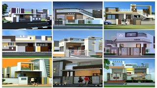 35 அழகான குறைந்த பட்ஜெட்  வீட்டு front elevation designs with single floor house exterior view 🏠