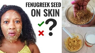 Benefits Of Fenugreek Seeds {Methi ) For Skin |Lightening Face Pack