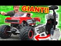 Worlds Biggest RC Car gets GIANT Engine (5x power)