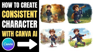 How to make consistent character with Canva AI | QUICK Tutorial!
