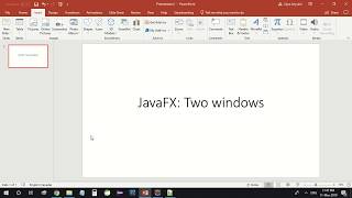 javafx, two windows