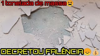 NIVELA RÁPIDO DESPLACANDO parte 1 | A EMPRESA DECRETOU FALÊNCIA. 800 KG DE MASSA AUTONIVELANTE...😢