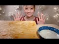 asmr fried chicken with mentaiko mayonnaise sauce and cheese omelette【mukbang eating sounds】