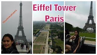 Eiffel Tower Paris, Elevator Ride Top Floor | Illuminations | Walking Tour | Eiffel Tower | France