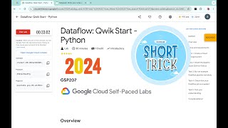 [2024] Dataflow: Qwik Start - Python || #qwiklabs || #GSP207 || [With Explanation🗣️]