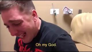Guy wakes up from anesthesia very grateful for life