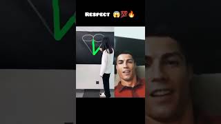 Ronaldo Reacts video 🔥🙏🥶 #short #shorts #reaction #viral #cr7 #football #respect #fyp #tiktok