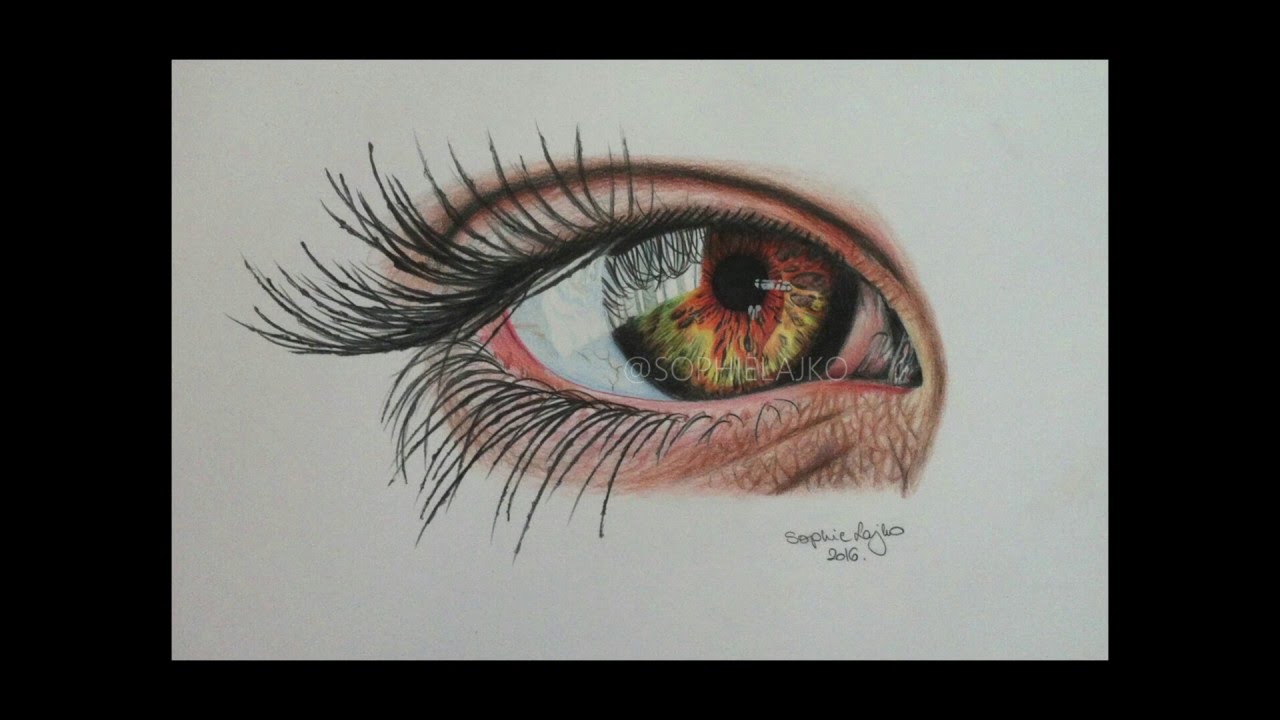 Speed Drawing Eye Youtube