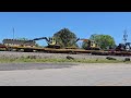 csx m526 with four mofw trains through west point ga