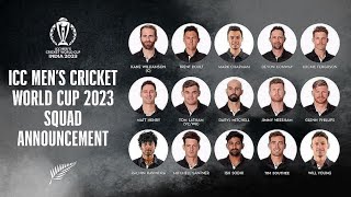 Cricket World Cup 2023: Newzealand cricket team squad and playing 11 . #cwc23