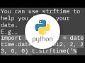 Convert datetime object to a String of date only in Python