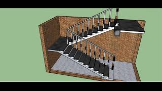 Planning and Drawing of a Dog-Legged Stair