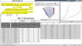 CSI ETABS - 09 - Story Displacement, Story Drift check as UBC 97 | Part 2