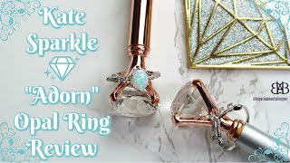 Lab Created Opal and Silver Ring Review 💍 Kate Sparkle Jewelry