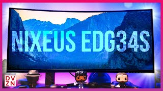 Best All-Around Budget Ultrawide Monitor  - Nixeus EDG34S 1440p 144hz HDR10