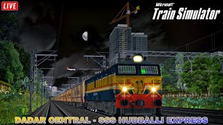 Real Life Scenario Based Train Journey in 17318 Dadar Central - SSS Hubballi Express • MSTS LIVE