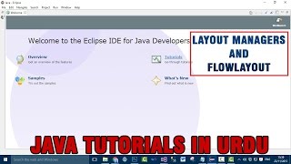 Java Applet Tutorial In Urdu/Hindi - Java Layout Managers (FlowLayout) (1/3)