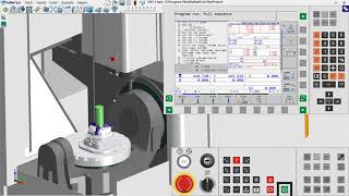 05 Program running machining  | Heidenhain 530 5Axis Machine | HuiMaiTech Virtual CNC Training