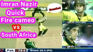 Imran Nazir - brilliant batting vs South Africa | Cricket Diary.
