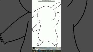 Draw pokémon pikachu using python turtle in tamil #viral #shorts #pikachu #python #wednesday