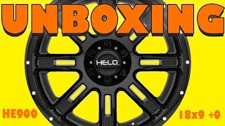 Helo 900 18x9 +0 Wheel Rim Unboxing