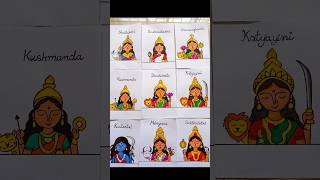 Navdurga Drawing/Navratri drawing/Durga maa nav roop drawing #shorts #navdurga #viral #navratri