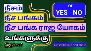 நீசம் / நீசபங்கம் / நீசபங்க ராஜயோகம்  #astro #tamil #astrologysign #zodiacsign #tamilhoroscope