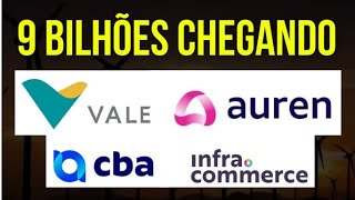 VALE3 AURE3 AUREN ENERGIA ATENÇÃO AOS INVESTIDORES IFCM3 INFRACOMMERCE CBAV3 #dividendos #vale3